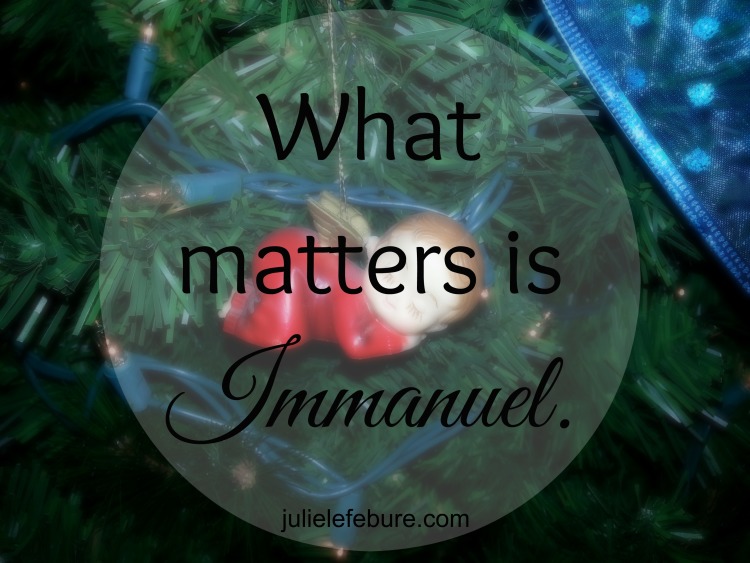 What Matters Is Immanuel