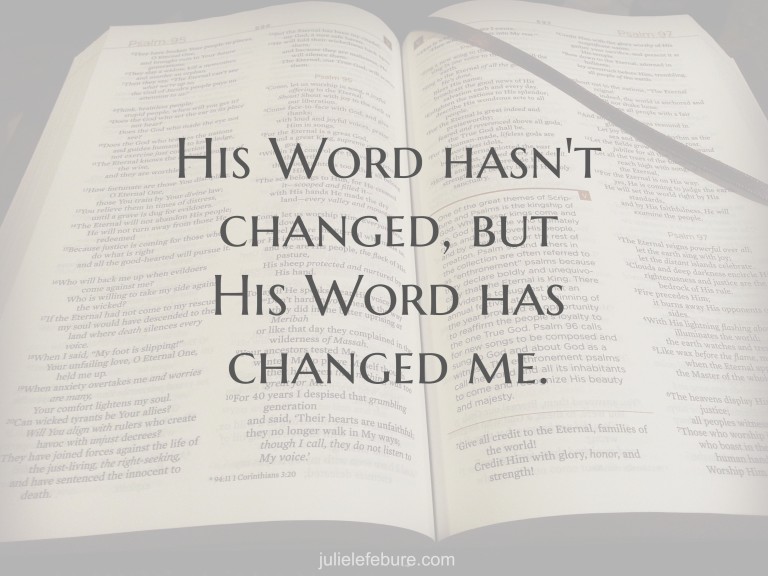 When His Word Changes - Julie Lefebure