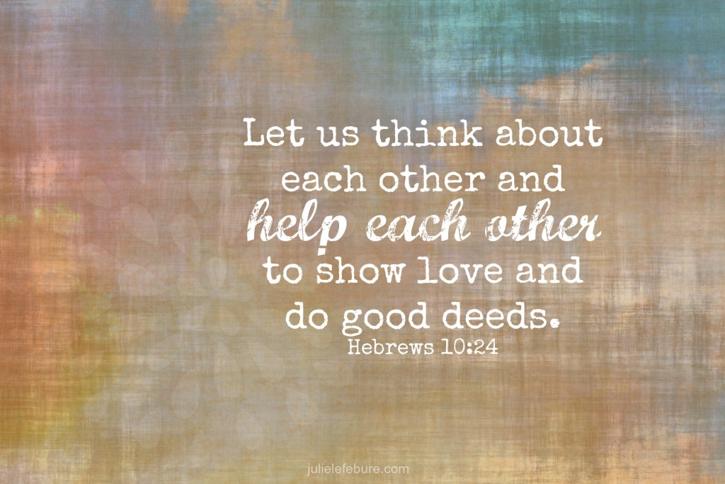 encourage each other bible verse