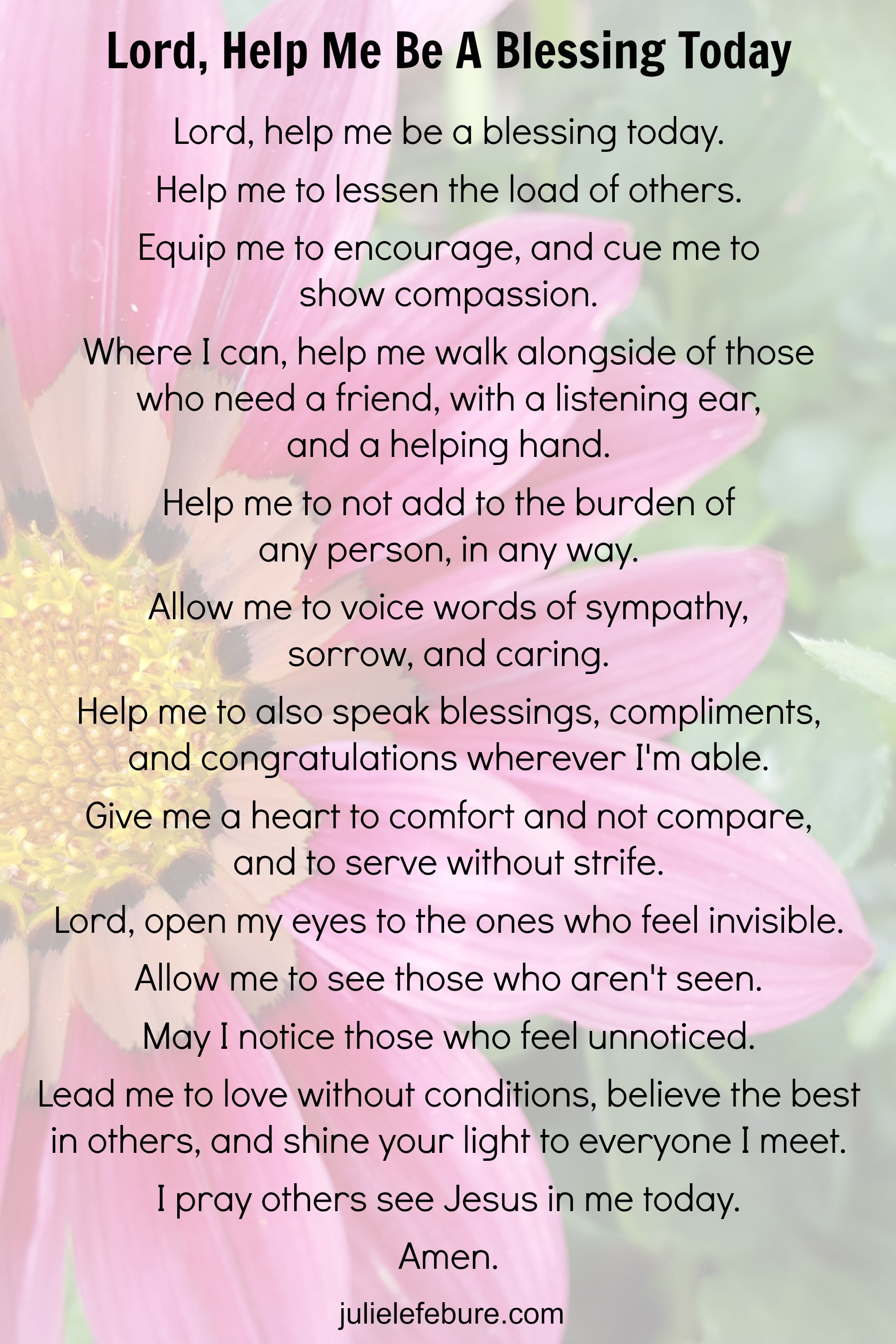 blessing help lord prayer god prayers meeting before morning praying quotes closing julie guidance julielefebure blessed bless thank words christian
