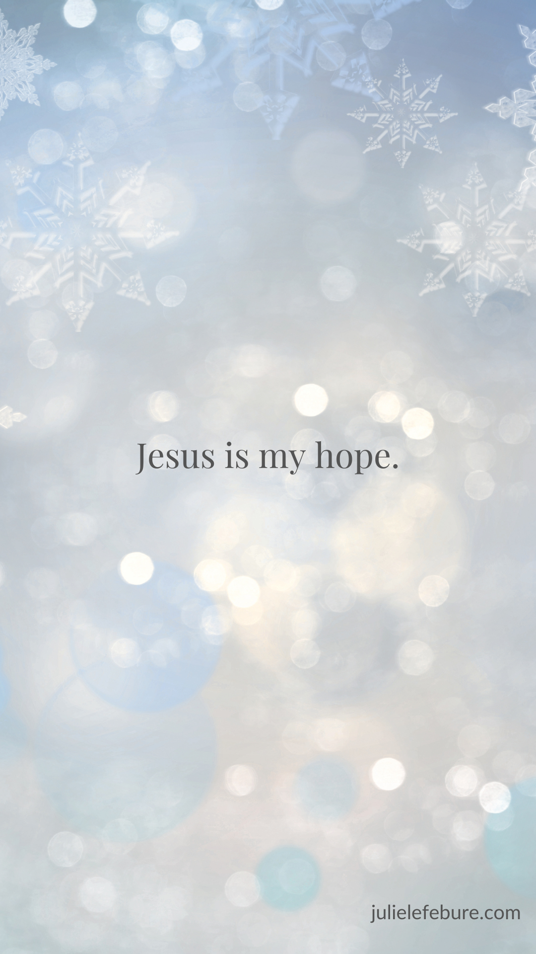 Jesus is my hope lockscreen